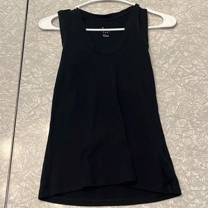 A new day, Black Scoopneck Tank Top, Size Small